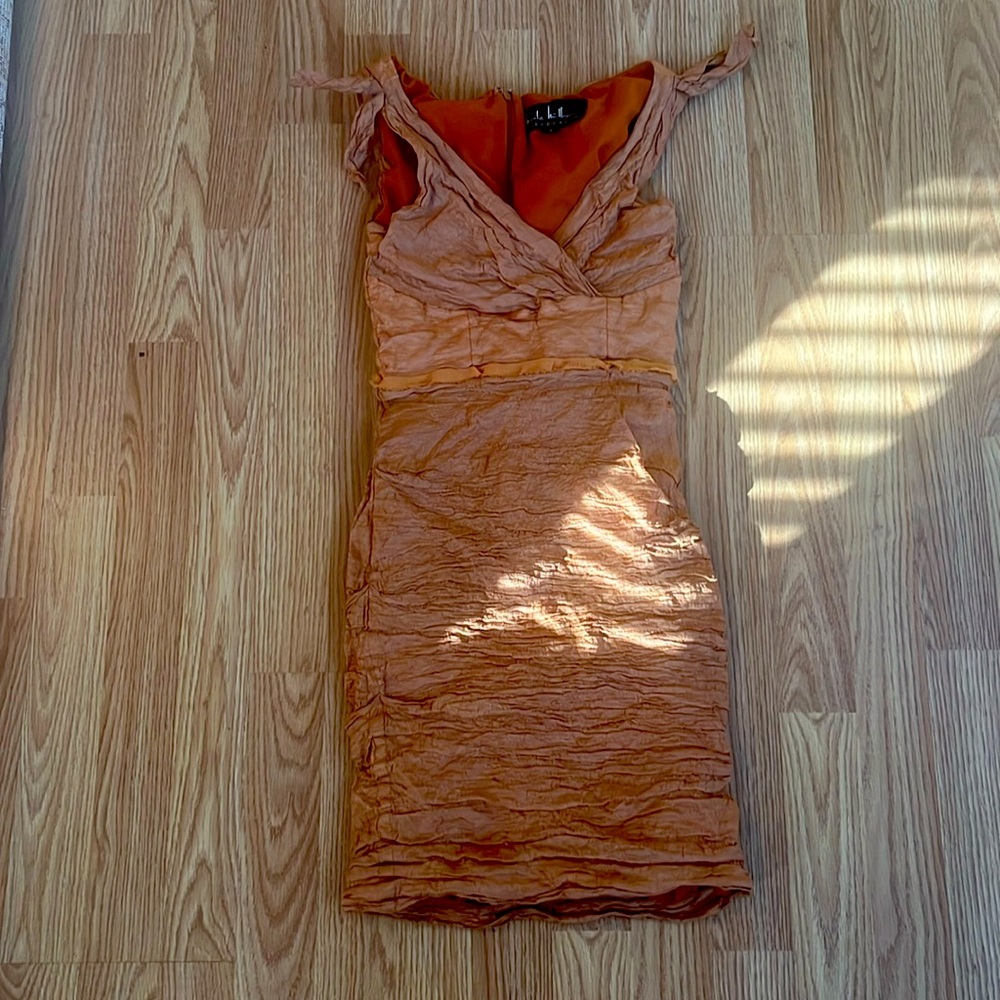 Nicole Miller Orange Cocktail dress